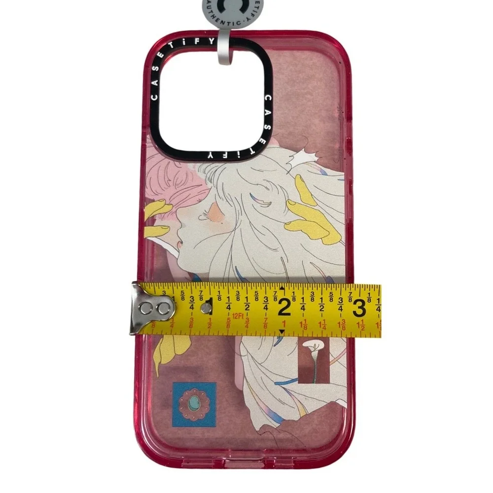 Casetify iPhone 14 Pro Max Case Pink Anime Girl Graphic MagSafe Impact Case